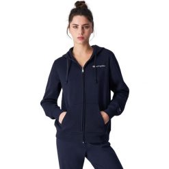 Bluza damska Champion Full Zip Hoodie. Niebieskie bluzy damskie Champion, l, bez wzorów, bez kaptura. Za 246.00 zł.