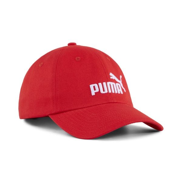 Czapka z daszkiem z logo No. 1 ESS PUMA. Czerwone czapki z daszkiem damskie Puma, bez wzorów. Za 69.00 zł.