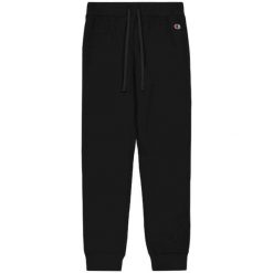 Spodnie sportowe damskie Champion Rib Cuff. Czarne spodnie sportowe damskie Champion, l, bez wzorów, z bawełny. Za 152.00 zł.