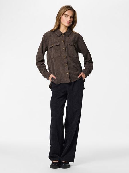 Pieces Koszula w kolorze khaki rozmiar: M. Brązowe koszule damskie Pieces, m, bez wzorów, bez kołnierzyka, bez ramiączek. Za 129.95 zł.