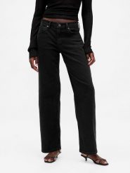 GAP Dżinsy - Comfort fit - w kolorze czarnym rozmiar: W32. Czarne jeansy damskie GAP. Za 131.12 zł.