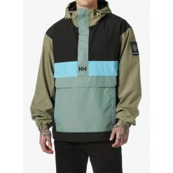 Kurtka przeciwdeszczowa Helly Hansen Play Anorak. Zielone kurtki damskie Helly Hansen, bez wzorów, bez kaptura. Za 560.99 zł.