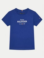 Tommy Hilfiger T-Shirt KB0KB09356 S Niebieski Regular Fit. Niebieskie t-shirty i koszulki chłopięce Tommy Hilfiger, bez wzorów, z bawełny, bez kołnierzyka, bez ramiączek. Za 79.99 zł.