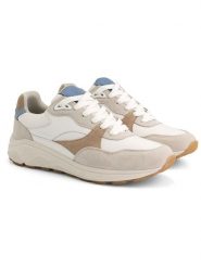 TRAVELIN' Skórzane sneakersy "Rayleigh" w kolorze biało-beżowym rozmiar: 42. Białe obuwie sportowe damskie Travelin', bez zapięcia. Za 399.71 zł.