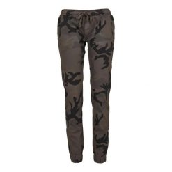 Spodnie Do Joggingu Damskie Camo. Brązowe spodnie dresowe damskie Urban Classics, xl, bez wzorów, do biegania. Za 186.99 zł.