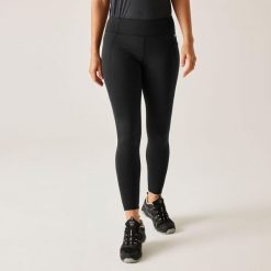 Legginsy damskie Holeen Pro Compression. Czarne legginsy sportowe damskie Regatta, s, bez wzorów, z dżerseju, na fitness i siłownię. W wyprzedaży za 169.99 zł.
