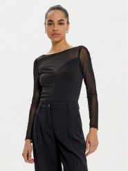 Rinascimento Body CFC0121148003 Czarny Slim Fit. Czarne body i gorsety Rinascimento, bez wzorów, z syntetyku. Za 269.99 zł.