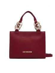 LOVE MOSCHINO Torebka JC4006PP1PLB0552 Bordowy. Czerwone torebki klasyczne damskie Love Moschino, ze skóry, bez dodatków. Za 949.99 zł.
