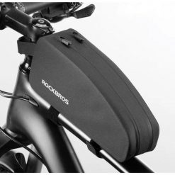 Torebka na ramę rowerową Rockbros AS-021-1 (1,6l). Czarne torebki klasyczne damskie ROCKBROS, bez dodatków. Za 108.00 zł.