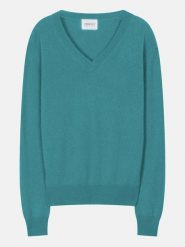 Perfect Cashmere Kaszmirowy sweter "Kalie" w kolorze turkusowym rozmiar: L. Niebieskie swetry klasyczne damskie Perfect Cashmere, l, z kaszmiru, bez kołnierzyka. Za 422.95 zł.
