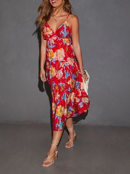 Milan Kiss Sukienka w kolorze czerwonym ze wzorem rozmiar: S. Czerwone sukienki damskie Milan Kiss, bez wzorów, bez ramiączek. Za 144.92 zł.