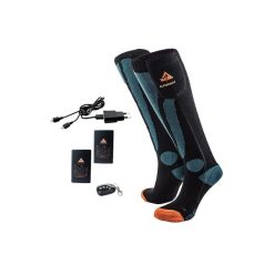 Skarpetki narciarskie podgrzewane Alpenheat Fire SkiSocks RC. Czarne skarpetki damskie Alpenheat, bez wzorów, z elastanu. Za 990.00 zł.