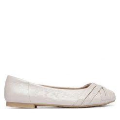 Baleriny Caprice. Białe balerinki damskie Caprice, bez wzorów. Za 439.99 zł.