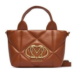Torebka LOVE MOSCHINO. Brązowe kuferki damskie Love Moschino, bez dodatków. Za 949.99 zł.