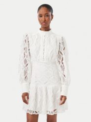 Bardot Sukienka koktajlowa Remy 54824DB3 Kremowy Regular Fit. Białe sukienki damskie Bardot, bez wzorów, z syntetyku, wizytowe, bez ramiączek. Za 814.99 zł.