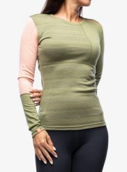 Bluza termiczna damska Ortovox 185 Rock N Wool Long Sleeve. Zielone bluzy damskie ORTOVOX, na zimę, xs, bez wzorów, z materiału, bez kaptura. Za 428.99 zł.