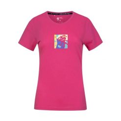 Koszulka damska Rafiki Akiyo. Czerwone bluzki damskie RAFIKI, bez wzorów, sportowe, bez kołnierzyka, bez ramiączek. Za 214.20 zł.