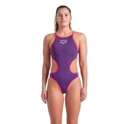 Damski kostium kąpielowy 1-częściowy Arena One Biglogo. Brązowe stroje jednoczęściowe Arena, bez wzorów. Za 179.99 zł.