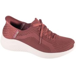 Buty sportowe Sneakersy damskie, Skechers Slip-Ins Ultra Flex 3.0 - Brilliant. Czerwone obuwie sportowe casual damskie Skechers, z materiału, trekkingowe. Za 349.99 zł.