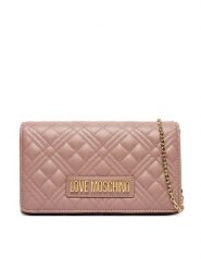 LOVE MOSCHINO Torebka JC4079PP0OLA0600 Różowy. Czerwone torebki wieczorowe damskie Love Moschino, bez wzorów, ze skóry, bez dodatków. Za 609.99 zł.
