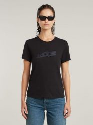 G-Star Koszulka w kolorze czarnym rozmiar: XXS. Czarne bluzki damskie G-Star, xxs, bez wzorów, z bawełny, retro, bez kołnierzyka, bez ramiączek. Za 78.99 zł.