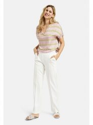 Milano Italy Bluzka w kolorze zielono-jasnoróżowym rozmiar: 40. Różowe bluzki damskie Milano Italy, bez wzorów, z wiskozy, bez kołnierzyka, bez ramiączek. Za 152.99 zł.