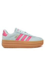 Adidas Sneakersy VL Court Bold JP7628 Zielony. Zielone obuwie sportowe damskie Adidas, ze skóry, bez zapięcia. Za 289.99 zł.