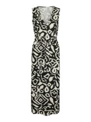 Vero Moda Sukienka w kolorze czarno-kremowym rozmiar: XS. Brązowe sukienki damskie Vero Moda, bez wzorów, z wiskozy, klasyczne, bez ramiączek. Za 61.46 zł.
