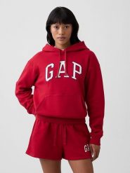 GAP Bluza w kolorze czerwonym rozmiar: XL. Czerwone bluzy damskie GAP, xl, bez wzorów, z kapturem. Za 101.94 zł.