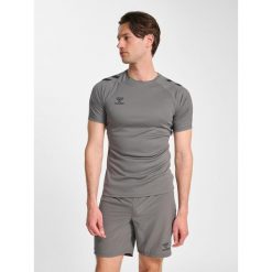 Koszulka Hummel Pro. Szare koszulki damskie Hummel, bez wzorów, bez kołnierzyka, bez ramiączek. Za 187.00 zł.