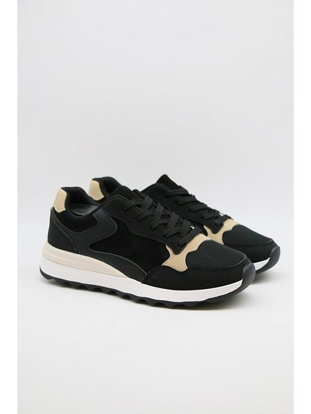 Bellucci Sneakersy w kolorze czarno-kremowym rozmiar: 38. Brązowe obuwie sportowe damskie Bellucci, bez zapięcia. Za 136.45 zł.