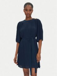 TWINSET Sukienka koktajlowa 251TP2051 Granatowy Loose Fit. Niebieskie sukienki damskie Twinset, bez wzorów, z syntetyku, wizytowe, bez ramiączek. Za 849.99 zł.