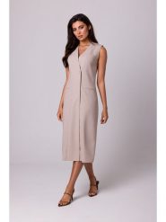 Be Wear Sukienka w kolorze beżowym rozmiar: L. Brązowe sukienki damskie Be Wear, bez wzorów, bez ramiączek. Za 220.63 zł.