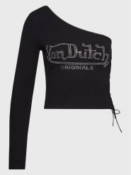 Von Dutch Bluzka Avery 6224026 Czarny Regular Fit. Czarne bluzki damskie Von Dutch, m, bez wzorów, z bawełny, bez kołnierzyka, bez ramiączek. W wyprzedaży za 79.99 zł.