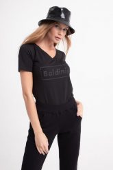 T-SHIRT BALDININI. T-shirty damskie Baldinini, xs, bez wzorów, bez kołnierzyka. W wyprzedaży za 53.70 zł.