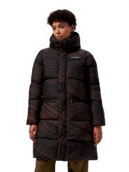 Berghaus Płaszcz puchowy "Combust Reflect" w kolorze brązowym rozmiar: 46. Brązowe płaszcze damskie Berghaus, bez wzorów, z puchu, bez kaptura. Za 652.68 zł.