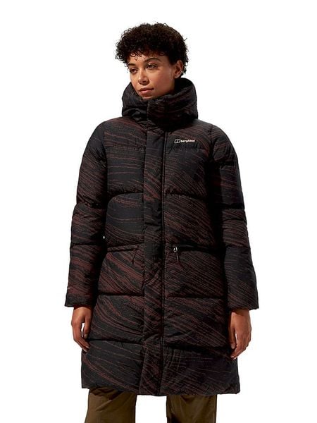 Berghaus Płaszcz puchowy "Combust Reflect" w kolorze brązowym rozmiar: 46. Brązowe płaszcze damskie Berghaus, bez wzorów, z puchu, bez kaptura. Za 652.68 zł.