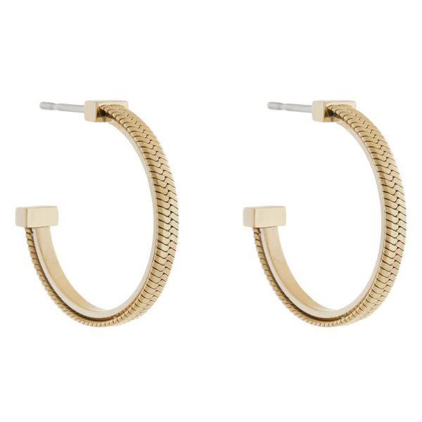 Kolczyki BOSS. Żółte kolczyki damskie Boss, złote. Za 309.99 zł.