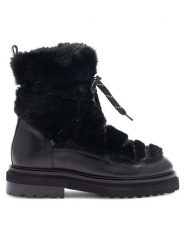 Badura Śniegowce STARK-02W4-013 Czarny. Czarne śniegowce damskie Badura, ze skóry. Za 349.99 zł.