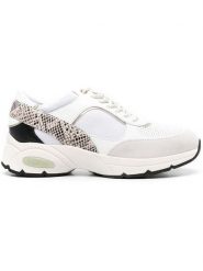 Geox Skórzane sneakersy "Alhour" w kolorze czarno-beżowo-białym rozmiar: 35. Białe obuwie sportowe damskie Geox, z materiału, bez zapięcia. Za 149.31 zł.