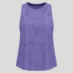 Koszulka damska bez rękawów Odlo ZEROWEIGHT ENGINEERED CHILL-TEC Tank crew neck. Czarne koszulki damskie ODLO, bez wzorów, bez kołnierzyka, bez ramiączek. W wyprzedaży za 242.99 zł.