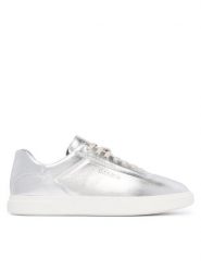 Calvin Klein Sneakersy HW0HW03289 Srebrny. Szare obuwie sportowe damskie Calvin Klein, ze skóry, bez zapięcia. Za 449.99 zł.