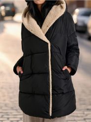 Płaszcz - czarny. Czarne płaszcze damskie Sinsay, l, bez wzorów, bez kaptura. Za 129.99 zł.