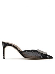 MALONE SOULIERS Klapki Mona 70-19 Czarny. Czarne klapki damskie MALONE SOULIERS, bez wzorów, z materiału, bez obcasa, bez zapięcia. Za 2,149.00 zł.