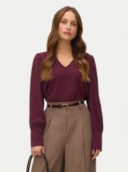 Vero Moda Bluzka Esme 10338288 Bordowy Regular Fit. Czerwone bluzki damskie Vero Moda, m, bez wzorów, z syntetyku, bez kołnierzyka, bez ramiączek. Za 119.99 zł.