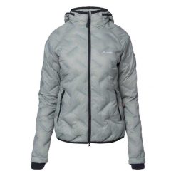 Pikowana Kurtka Damska Huel PrimaLoft. Szare kurtki damskie ELBRUS, m, bez wzorów, z materiału, z kapturem. Za 775.10 zł.