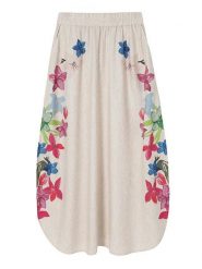 TATUUM Spódnica "Katia" w kolorze beżowym ze wzorem rozmiar: 40. Brązowe spódnice damskie TATUUM, bez wzorów, midi. Za 168.46 zł.