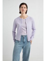 Josephine & Co Kardigan "Jace" w kolorze fioletowym rozmiar: M. Różowe kardigany damskie Josephine & Co, m, bez wzorów, z wełny. Za 215.21 zł.