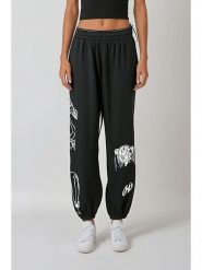 Weekday Spodnie dresowe w kolorze czarnym rozmiar: L. Czarne spodnie dresowe damskie Weekday, l, bez wzorów, z dresówki. Za 82.64 zł.