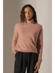 Perfect Cashmere Kaszmirowy golf "Nethan" w kolorze szaroróżowym rozmiar: M. Różowe golfy damskie Perfect Cashmere, m, bez wzorów, z kaszmiru, bez ramiączek. Za 460.45 zł.